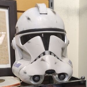 Star Wars White and Black Clone Trooper Helmet